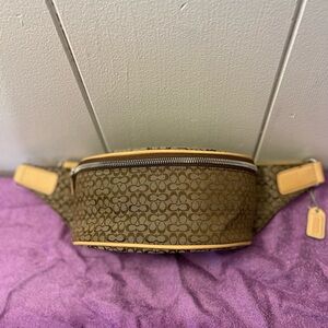 Brown Vintage Coach waist bag